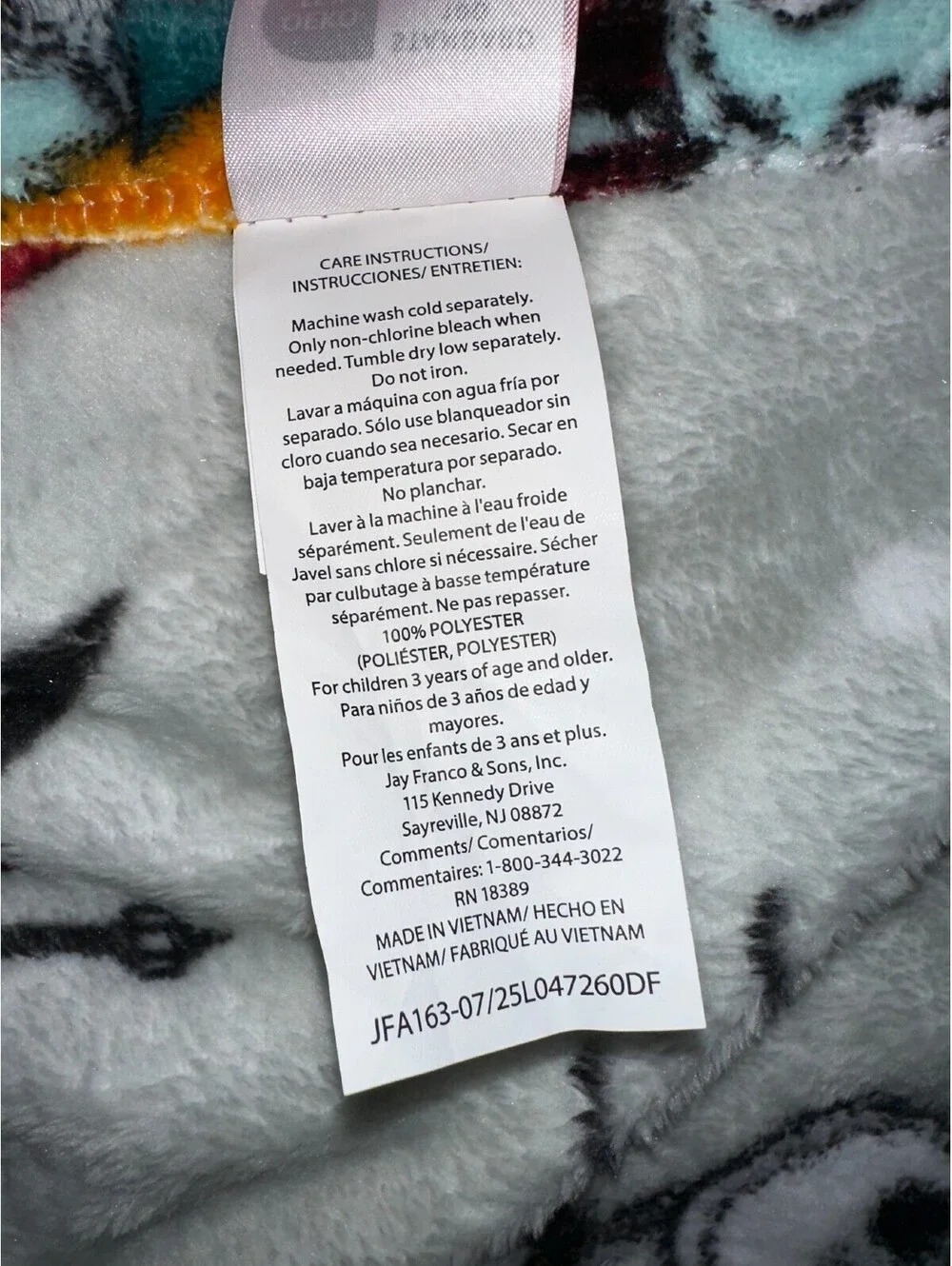 Nightmare Before Christmas Fleece Throw Blanket